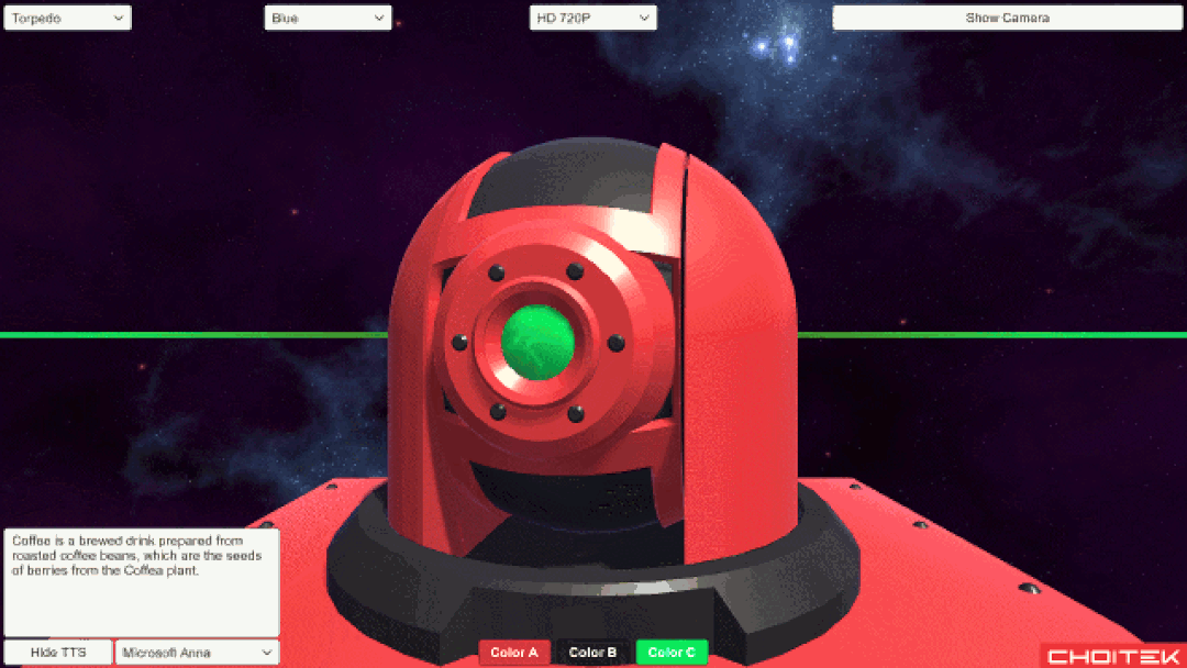 Talking Robot Face